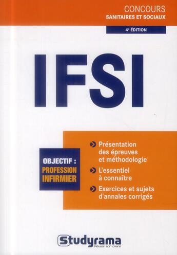 Couverture du livre « IFSI (édition 2013) » de Annabelle Guillemard et Muriel Moutarlier aux éditions Studyrama