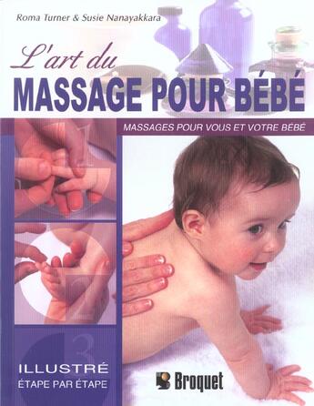 Couverture du livre « Art Du Massage Pour Bebe (L') » de Turner Roma aux éditions Broquet Jeunesse