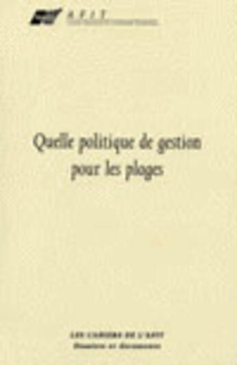 Couverture du livre « Quelle politique de gestion pour les plages » de  aux éditions Documentation Francaise