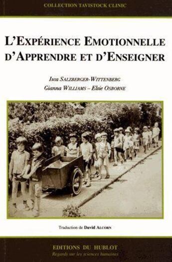 Couverture du livre « L'expérience émotionnelle d'apprendre et d'enseigner » de  aux éditions Hublot