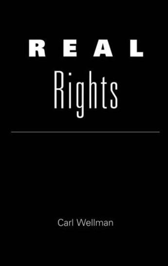 Couverture du livre « Real Rights » de Wellman Carl aux éditions Oxford University Press Usa