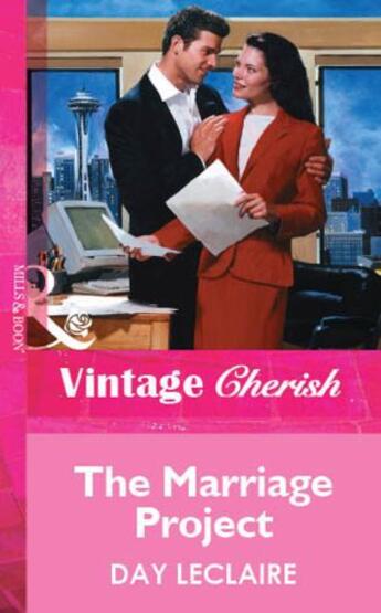 Couverture du livre « The Marriage Project (Mills & Boon Vintage Cherish) » de Day Leclaire aux éditions Mills & Boon Series