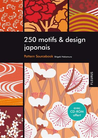 Couverture du livre « 250 motifs & design japonais » de Shigeki Nakamura aux éditions Fleurus