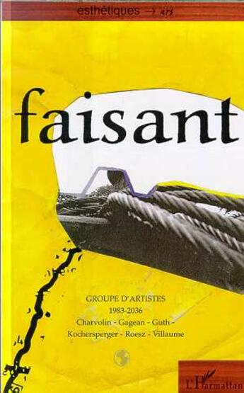 Couverture du livre « Faisant » de  aux éditions L'harmattan