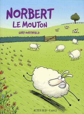 Couverture du livre « Norbert le mouton » de Gary Northfield aux éditions Actes Sud