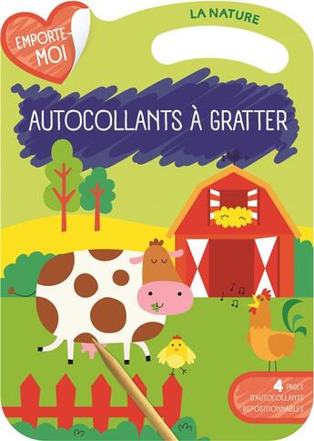 Couverture du livre « La nature autocollants a gratter » de  aux éditions Yoyo Books