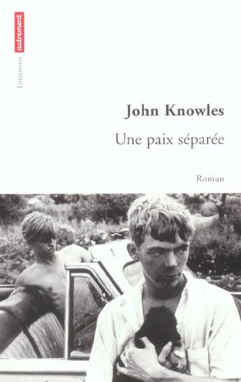 Couverture du livre « Une paix separee » de Knowles John aux éditions Autrement