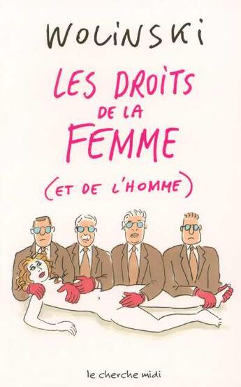 Couverture du livre « La bibliotheque du dessinateur - les droits de la femme et de l'homme » de Georges Wolinski aux éditions Cherche Midi