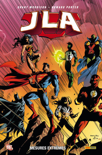 Couverture du livre « JLA ; nouvel ordre mondial t.3 ; mesures extrêmes » de Grant Morrison et Howard Porter aux éditions Panini