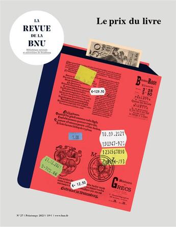 Couverture du livre « LA REVUE DE LA BNU n.27 : le prix du livre » de Didier Christophe aux éditions Bnu Strasbourg