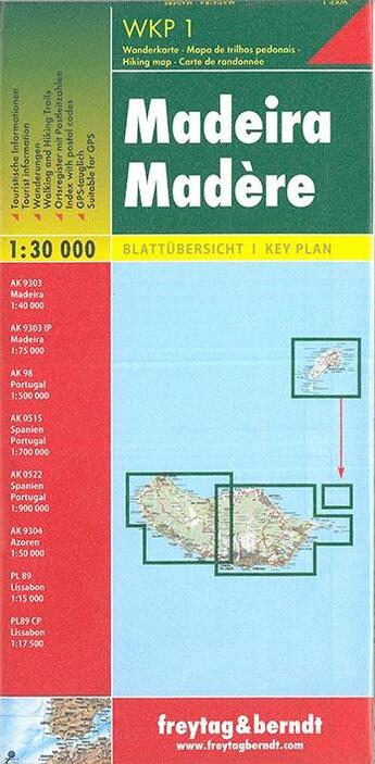 Couverture du livre « Madère, Madeira » de  aux éditions Freytag Und Berndt