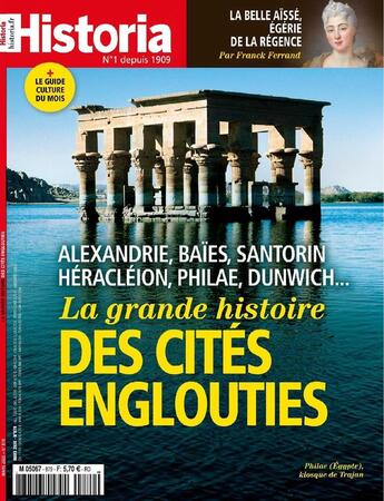 Couverture du livre « Historia mensuel n 879 la grande histoire des cites englouties - mars 2020 » de  aux éditions L'histoire