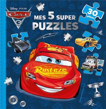 Couverture du livre « Cars 3, Mes 5 Super Puzzles (30p) » de  aux éditions Disney Hachette