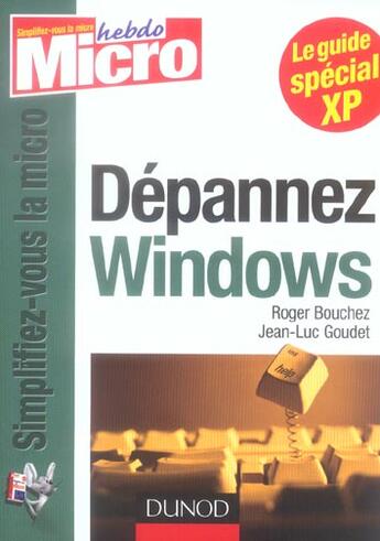 Couverture du livre « Depannez Windows » de Bouchez/Goudet aux éditions Dunod