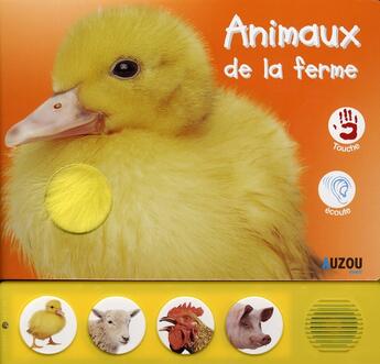 Couverture du livre « Animaux de la ferme ; livre son et toucher » de  aux éditions Philippe Auzou