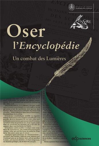 Couverture du livre « Oser l'encyclopédie » de  aux éditions Edp Sciences