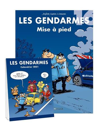 Couverture du livre « Les gendarmes Tome 16 : mise à pied » de Christophe Cazenove et David Lunven et Jenfevre et Olivier Sulpice aux éditions Bamboo