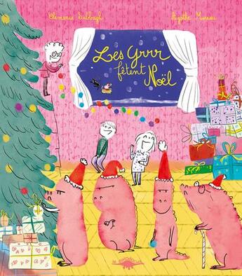 Couverture du livre « Les Grrr fêtent Noël » de Clemence Sabbagh et Agathe Moreau aux éditions Le Diplodocus