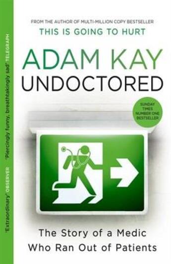 Couverture du livre « UNDOCTORED » de Adam Kay aux éditions Trapeze