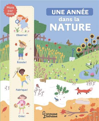 Couverture du livre « Une année dans la nature » de Catherine Zelvelder et Prune aux éditions Larousse