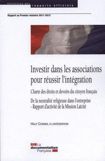 Couverture du livre « Investir dans les associations pour réussir l'intégration. » de  aux éditions Documentation Francaise