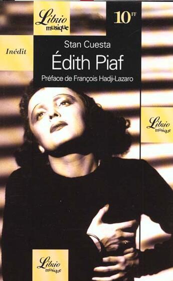 Couverture du livre « Edith piaf » de Stan Cuesta aux éditions J'ai Lu