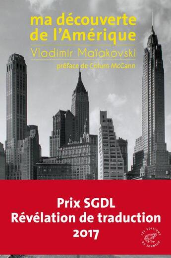 Couverture du livre « Ma découverte de l'Amérique » de Vladimir Maiakovski aux éditions Editions Du Sonneur