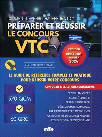 Couverture du livre « Vtc 2024 » de Guyon Jean-Pierre aux éditions Vilo