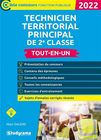 Couverture du livre « Technicien principal de 2e classe (édition 2022) » de Marc Dalens aux éditions Studyrama