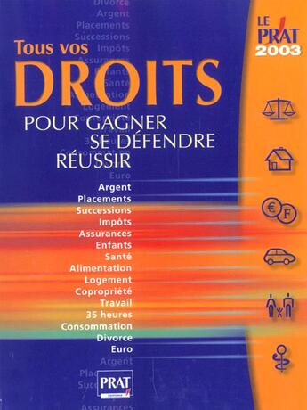 Couverture du livre « Tous vos droits 2003 » de Resmond Isabelle aux éditions Prat