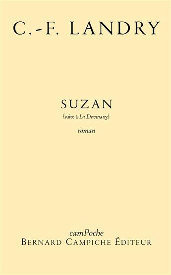 Couverture du livre « Suzan » de Charles-François Landry aux éditions Bernard Campiche