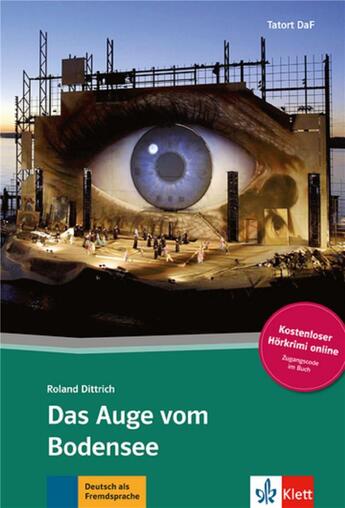 Couverture du livre « Das Auge vom Bodensee ; allemand ; A2-B1 ; audio téléchargeable (édition 2013) » de  aux éditions La Maison Des Langues