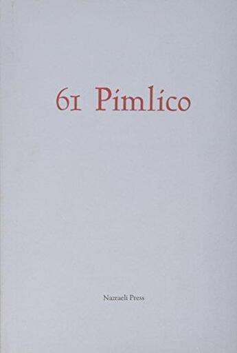Couverture du livre « 61 pimlico » de Hayler Henry aux éditions Nazraeli