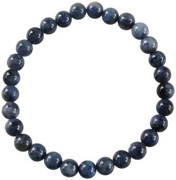 Couverture du livre « Bracelet perles rondes dumortierite ; 6 mm (lot de 3) » de  aux éditions Dg-exodif