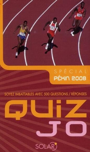 Couverture du livre « Quizz jeux olympiques » de  aux éditions Solar