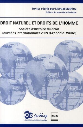 Couverture du livre « Droit naturel et droits de l'homme » de Martial Mathieu aux éditions Pu De Grenoble