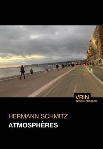 Couverture du livre « Atmosphères » de Hermann Schmitz aux éditions Vrin