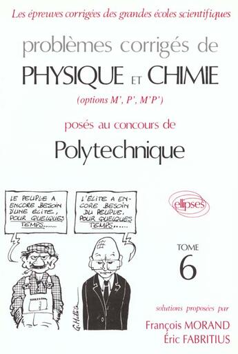 Couverture du livre « Physique et chimie polytechnique 1993-1994 - tome 6 » de Morand/Fabritius aux éditions Ellipses