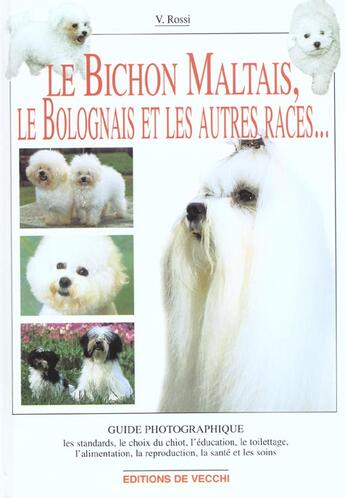 Couverture du livre « Bichon maltais guide photo » de Rossi aux éditions De Vecchi