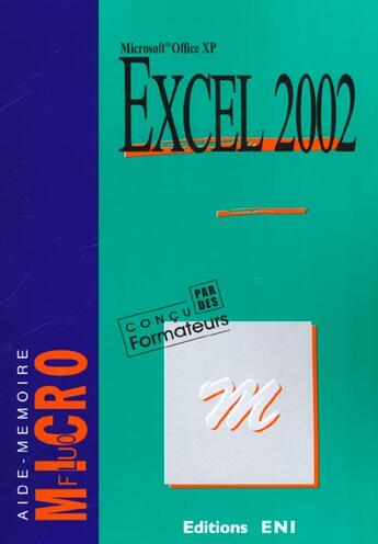 Couverture du livre « Excel ; edition 2002 » de  aux éditions Eni
