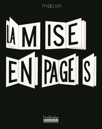 Couverture du livre « La mise en pages » de Robert Massin aux éditions Hoebeke