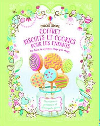 Couverture du livre « Coffret ; biscuits et cookies pour les enfants » de Fiona Patchett aux éditions Usborne