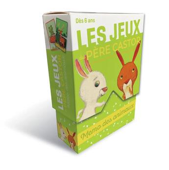 Couverture du livre « Les jeux du pere castor - memo des animaux » de Vanessa Gautier aux éditions Pere Castor