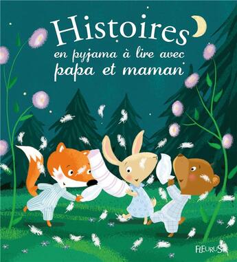 Couverture du livre « Histoires en pyjama à lire avec papa et maman » de Madeleine Brunelet et Charlotte Grossetete aux éditions Fleurus