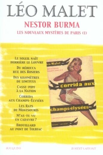 Couverture du livre « Nestor Burma Tome 2 ; les nouveaux mystères de Paris Tome 1 » de Leo Malet aux éditions Bouquins