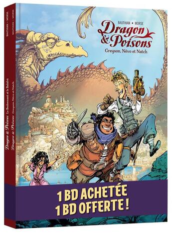 Couverture du livre « Dragon & poisons Tome 2 : le bedonnant et le balafré » de Isabelle Bauthian et Rebecca Morse aux éditions Drakoo