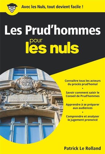 Couverture du livre « Les prud'hommes pour les nuls poche » de Patrick Le Rolland aux éditions First