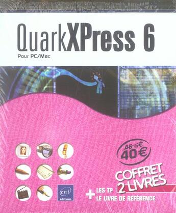 Couverture du livre « Quarkxpress 6 pour pc/mac » de Nathalie De Saint-Denis aux éditions Eni