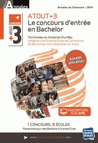 Couverture du livre « Annales atout +3 2014-2015 » de  aux éditions Studyrama