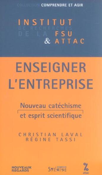 Couverture du livre « Enseigner l entreprise » de Laval C aux éditions Syllepse